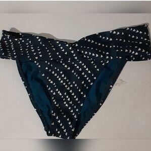 Women's Navy Blue Swim Bottom